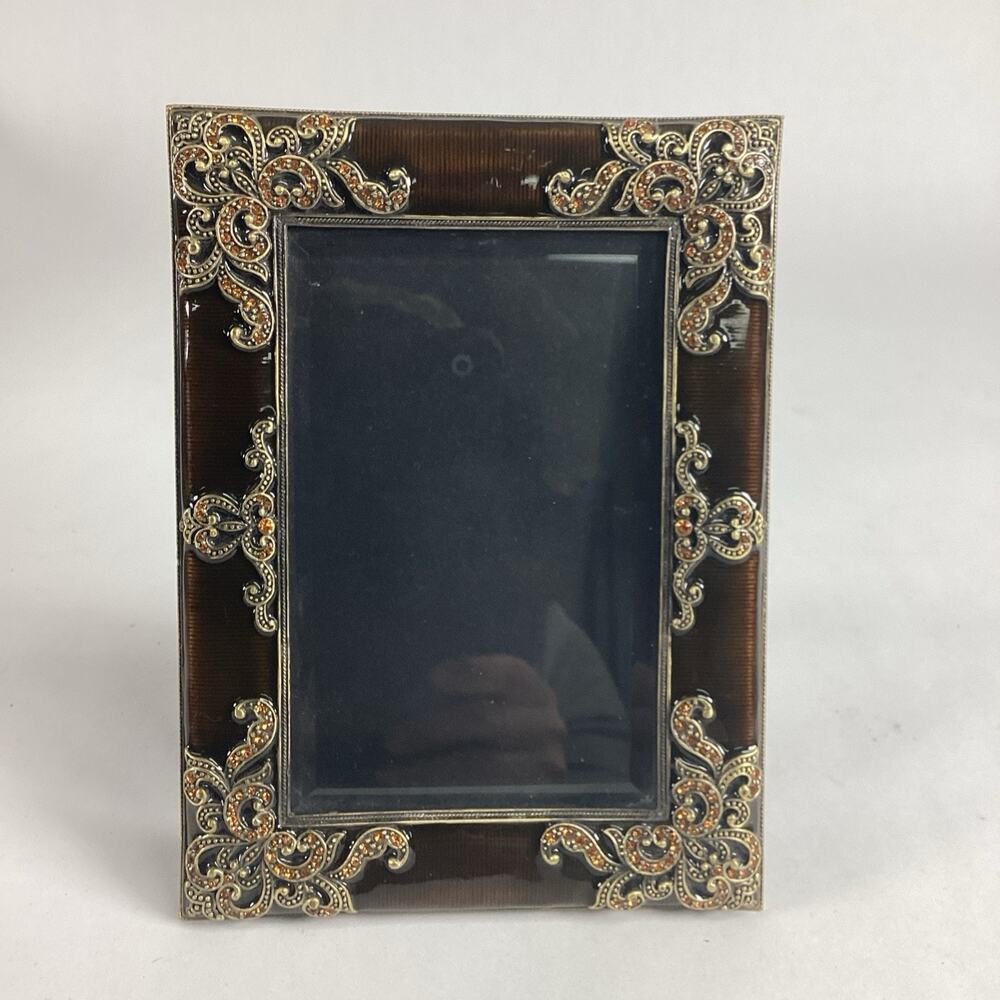 Olivia Riegel Jeweled Picture Photo Frame - Holds 4x6” Picture - Picture 2 of 10